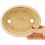 Oval white bonsai pot by Hattori - 165 x 132 x 38 mm