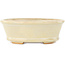 Vaso bonsai ovale bianco di Hattori - 132 x 113 x 45 mm