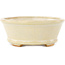Vaso bonsai ovale bianco di Hattori - 132 x 113 x 45 mm