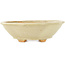 Pot à bonsaï Mokko blanc par Hattori - 163 x 140 x 48 mm