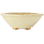 Pot à bonsaï Mokko blanc par Hattori - 163 x 140 x 48 mm