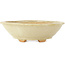 Pot à bonsaï Mokko blanc par Hattori - 163 x 140 x 48 mm