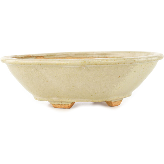 Mokko witte bonsai pot van Hattori - 163 x 140 x 48 mm