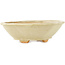 Pot à bonsaï Mokko blanc par Hattori - 163 x 140 x 48 mm
