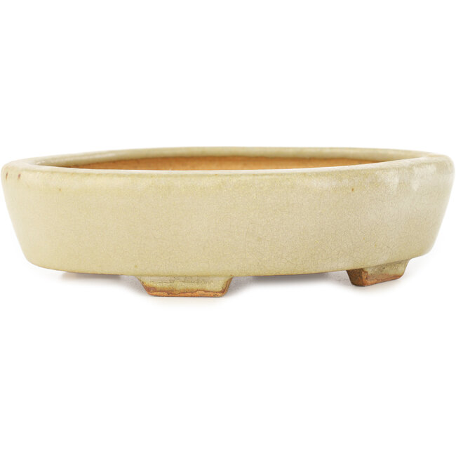 Mokko witte bonsai pot van Hattori - 163 x 140 x 32 mm