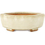 Pot à bonsaï Mokko blanc par Hattori - 142 x 118 x 43 mm