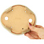 Pot à bonsaï Mokko blanc par Hattori - 163 x 140 x 32 mm