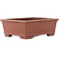 Maceta rectangular sin esmaltar para bonsái de Shibakatsu - 125 x 100 x 45 mm