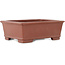 Maceta rectangular sin esmaltar para bonsái de Shibakatsu - 125 x 100 x 45 mm