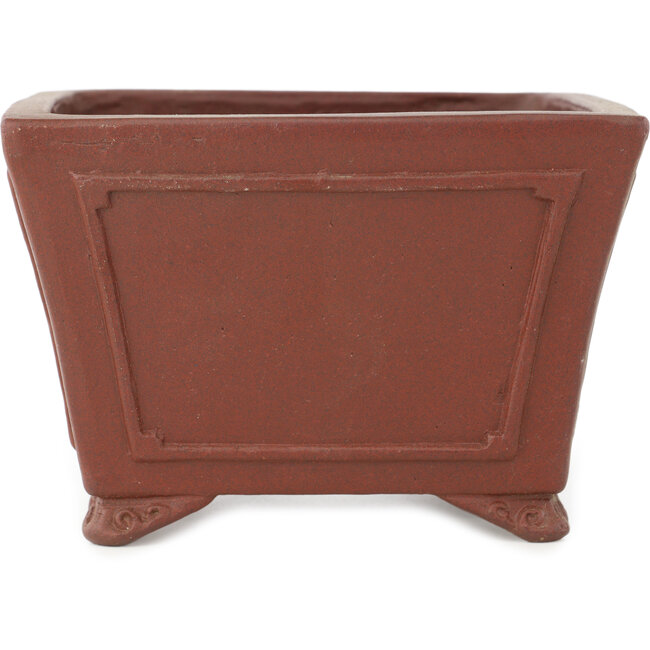 Maceta para bonsái cuadrada sin esmaltar de Shibakatsu - 160 x 160 x 110 mm