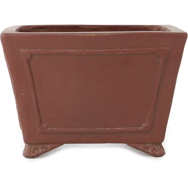 Maceta para bonsái cuadrada sin esmaltar de Shibakatsu - 160 x 160 x 110 mm