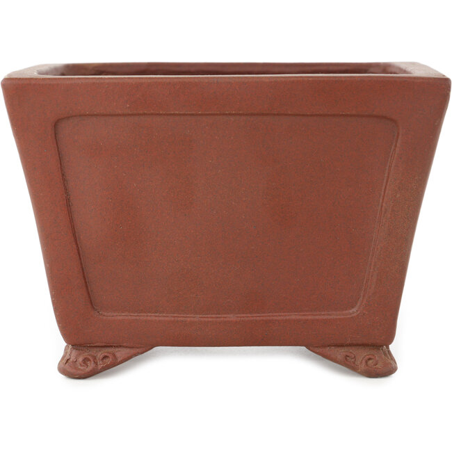 Maceta cuadrada sin esmaltar para bonsái de Shibakatsu - 160 x 165 x 110 mm