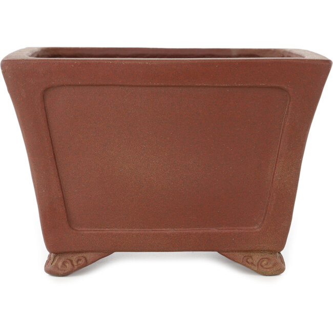 Pot à bonsaï carré non émaillé de Shibakatsu - 160 x 165 x 110 mm