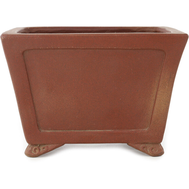 Pot à bonsaï carré non émaillé de Shibakatsu - 160 x 165 x 110 mm