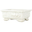 Maceta rectangular blanca para bonsái - 140 x 107 x 55 mm