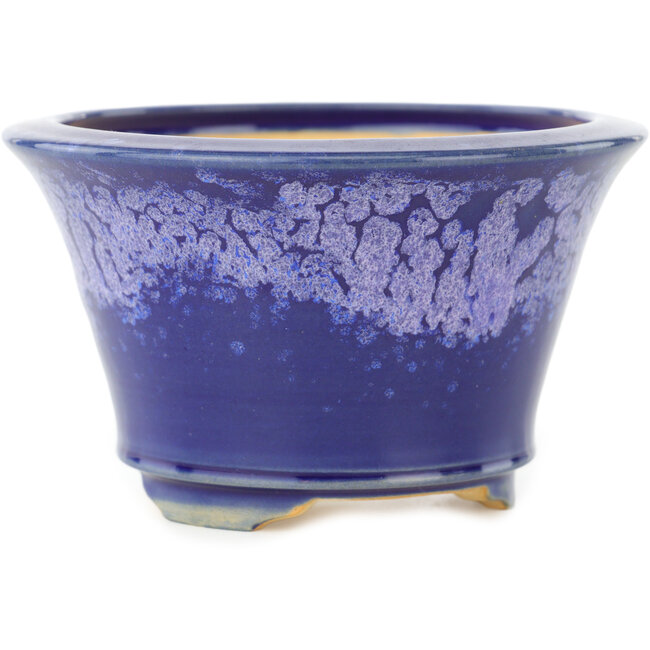 Maceta redonda azul para bonsái de Eime Yozan - 115 x 115 x 70 mm