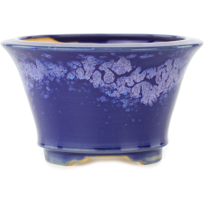 Maceta redonda azul para bonsái de Eime Yozan - 115 x 115 x 70 mm