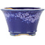 Runder blauer Bonsai-Topf von Eime Yozan - 115 x 115 x 70 mm