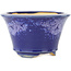 Pot à bonsaï rond bleu par Eime Yozan - 115 x 115 x 70 mm
