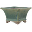 Pot à bonsaï carré vert de Yamaaki - 95 x 95 x 60 mm