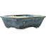 Rectangular teal bonsai pot by Okuruyama - 98 x 83 x 30 mm