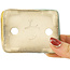 Pot à bonsaï rectangulaire vert et jaune par Terahata Satomi Mazan - 87 x 65 x 37 mm
