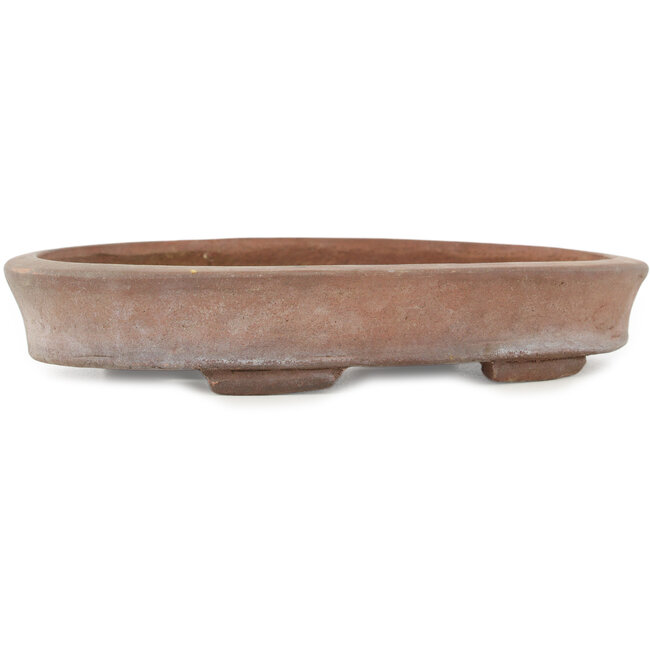 Pot à bonsaï ovale non émaillé - 222 x 157 x 40 mm