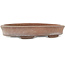 Oval unglazed bonsai pot - 222 x 157 x 40 mm