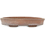 Oval unglazed bonsai pot - 222 x 157 x 40 mm