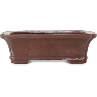  Yamaaki Maceta para bonsái rectangular sin esmaltar de 154 mm de Yamaaki, Tokoname, Japón