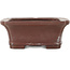 Maceta rectangular sin esmaltar para bonsái de Yamaaki - 154 x 124 x 48 mm