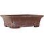 Rectangular unglazed bonsai pot by Yamaaki - 154 x 124 x 48 mm