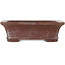 Rectangular unglazed bonsai pot by Yamaaki - 154 x 124 x 48 mm