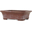 Rectangular unglazed bonsai pot by Yamaaki - 154 x 124 x 48 mm