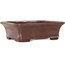 Rectangular unglazed bonsai pot by Yamaaki - 154 x 124 x 48 mm