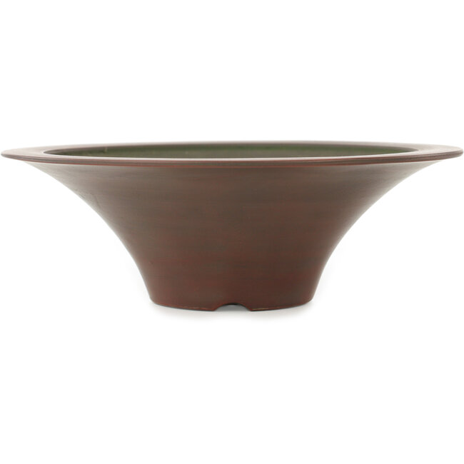 Pot à bonsaï rond non émaillé de Bigei - 180 x 180 x 60 mm