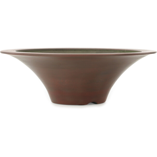 Pot à bonsaï rond non émaillé de Bigei - 180 x 180 x 60 mm