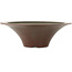 Ronde ongeglazuurde bonsaipot van Bigei - 180 x 180 x 60 mm