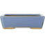 Maceta rectangular azul para bonsái de Hattori - 142 x 107 x 40 mm