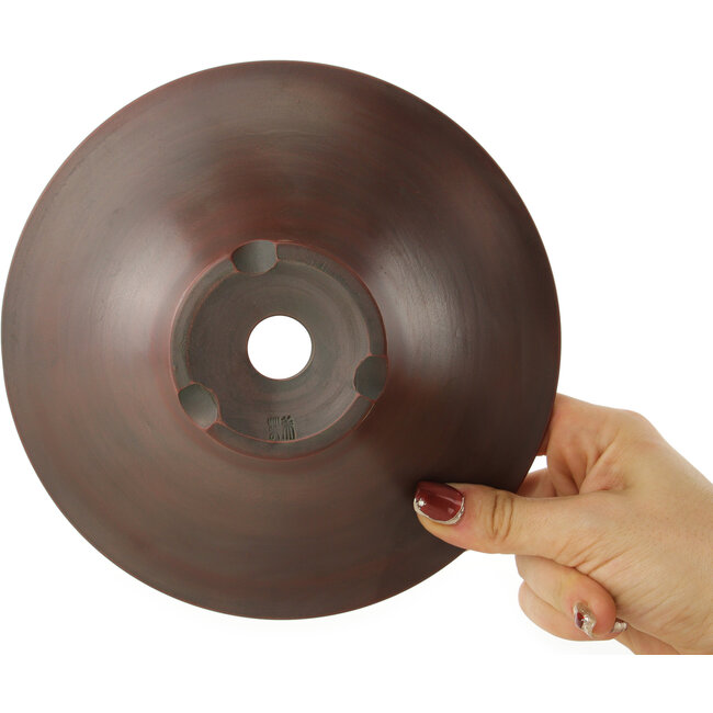 Pot à bonsaï rond non émaillé de Bigei - 180 x 180 x 60 mm