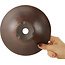 Ronde ongeglazuurde bonsaipot van Bigei - 180 x 180 x 60 mm