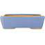 Maceta rectangular azul para bonsái de Hattori - 142 x 107 x 40 mm