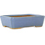 Maceta rectangular azul para bonsái de Hattori - 142 x 107 x 40 mm