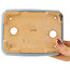 Maceta rectangular azul para bonsái de Hattori - 142 x 107 x 40 mm