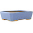 Maceta rectangular azul para bonsái de Hattori - 142 x 107 x 40 mm