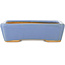 Maceta rectangular azul para bonsái de Hattori - 142 x 107 x 40 mm