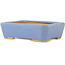 Maceta rectangular azul para bonsái de Hattori - 142 x 107 x 40 mm