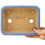 Maceta rectangular azul para bonsái de Hattori - 142 x 107 x 40 mm