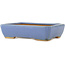 Rectangular blue bonsai pot by Hattori - 151 x 115 x 40 mm