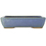 Rectangular blue bonsai pot by Hattori - 151 x 115 x 40 mm
